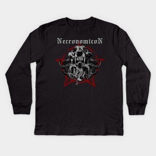 NECRONOMICON LOGO Kids Long Sleeve T-Shirt